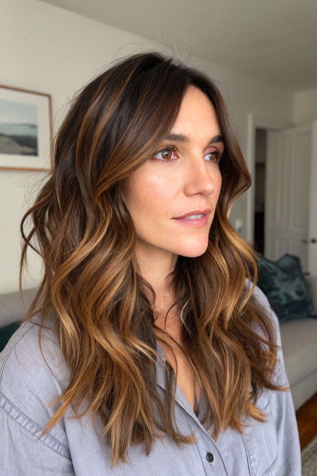 2) warm caramel highlights