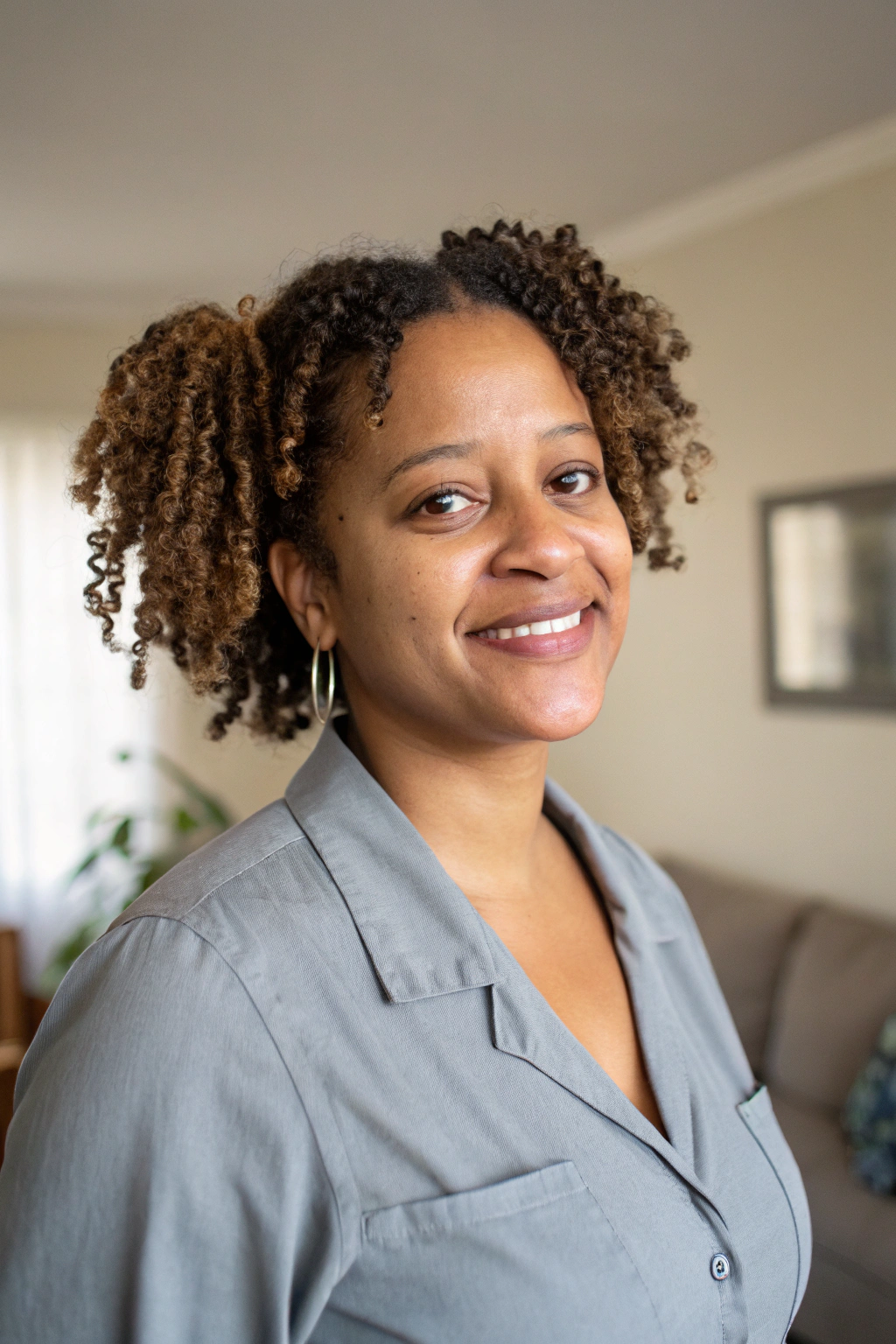 11) curly textured pigtails