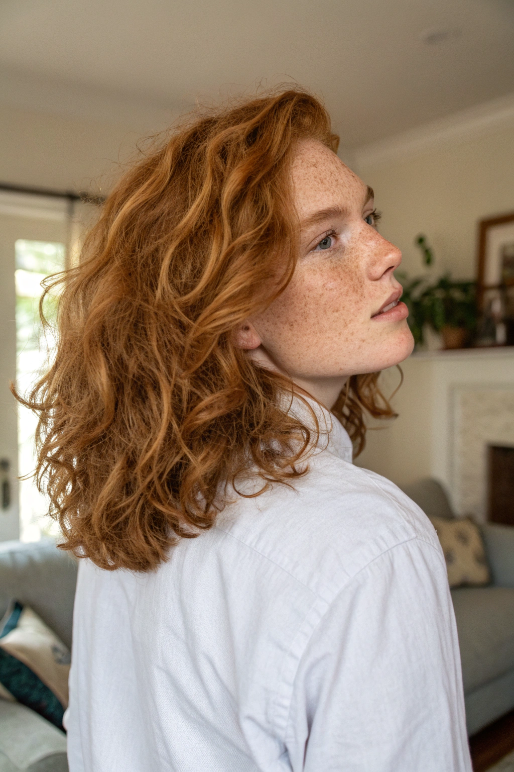 16) natural ginger waves