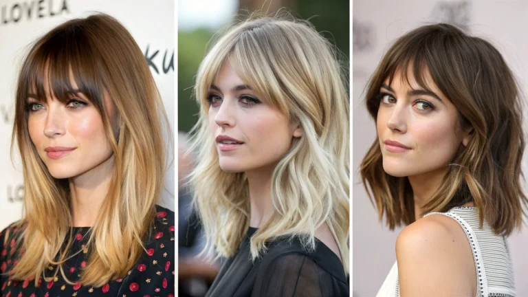 Cute side bangs hairstyles