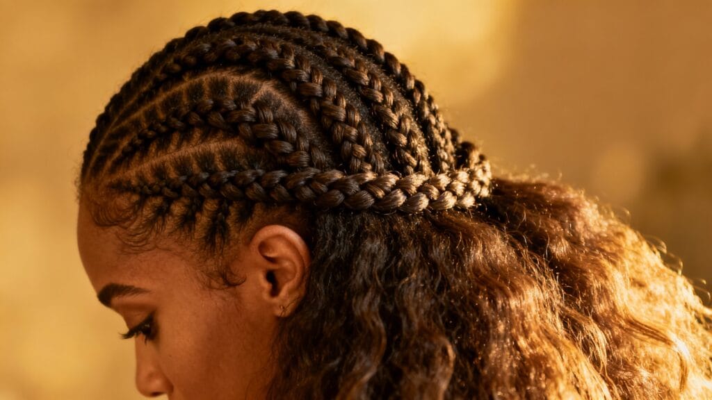 Everyday styling ideas for knotless braids