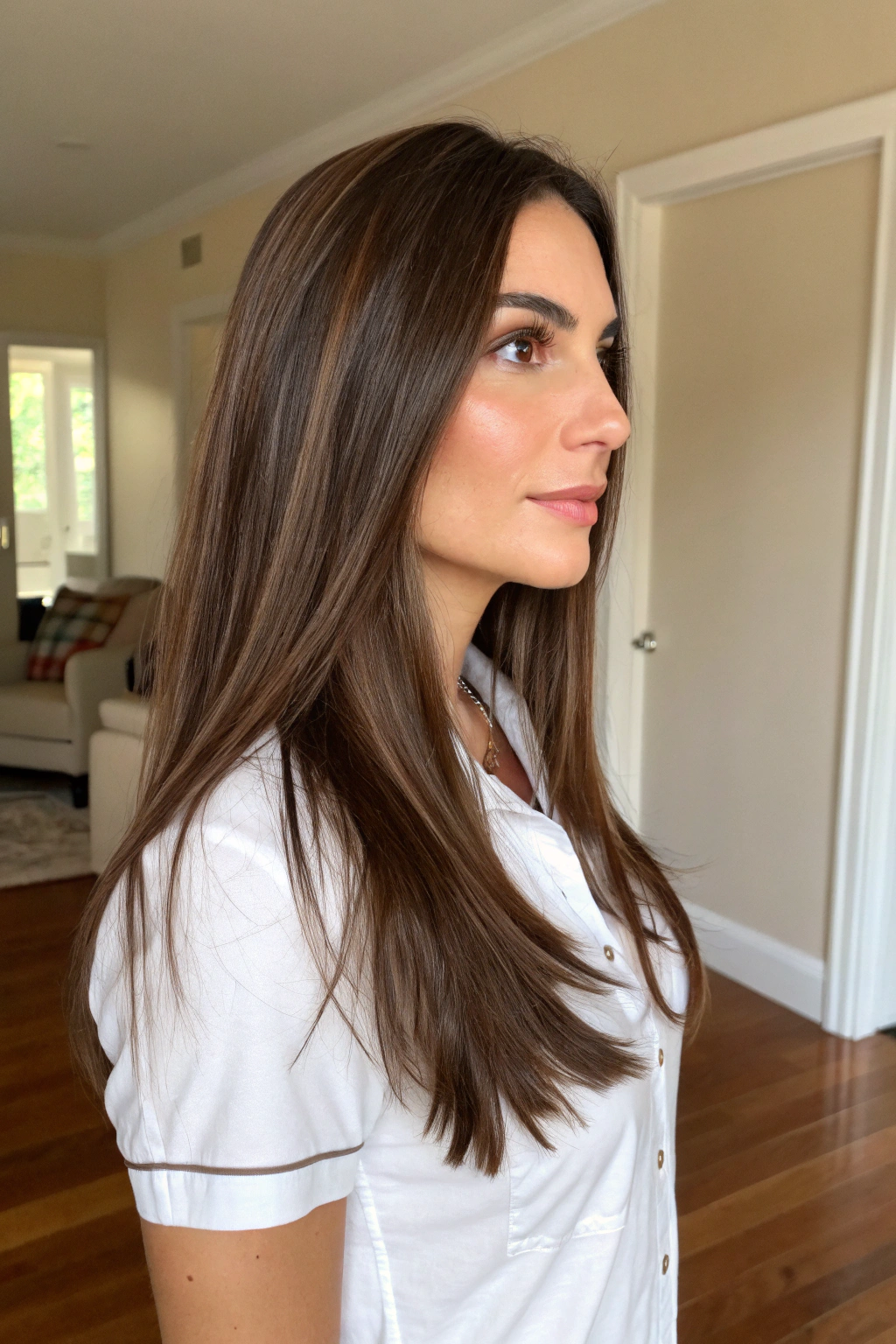 3) deep chocolate brown