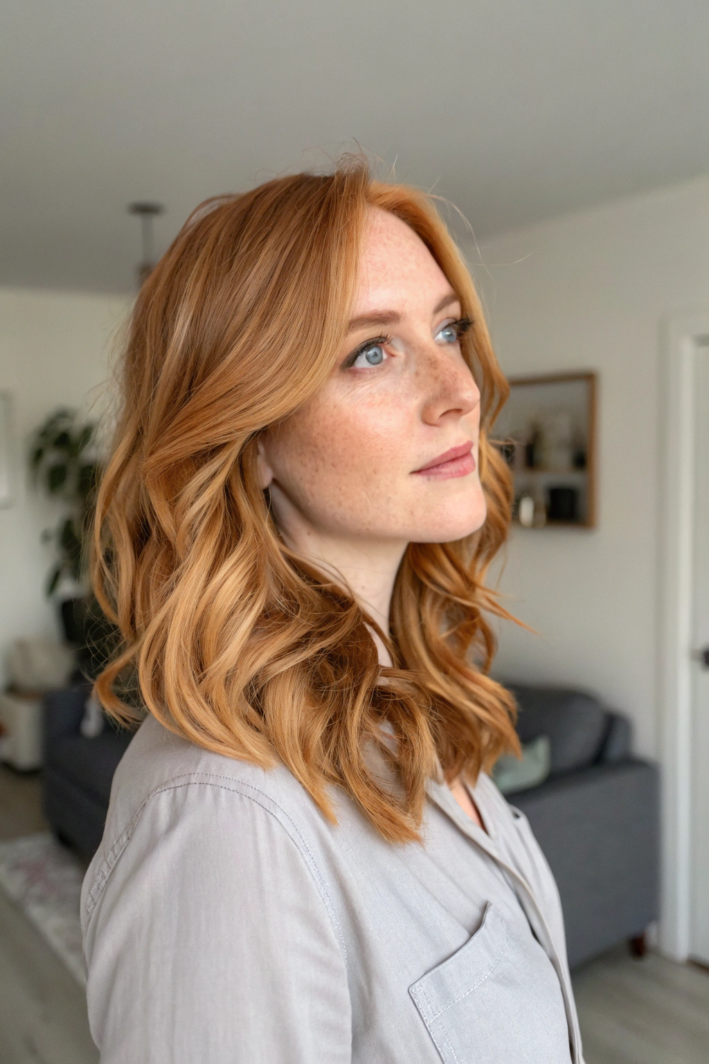 7) light copper blonde