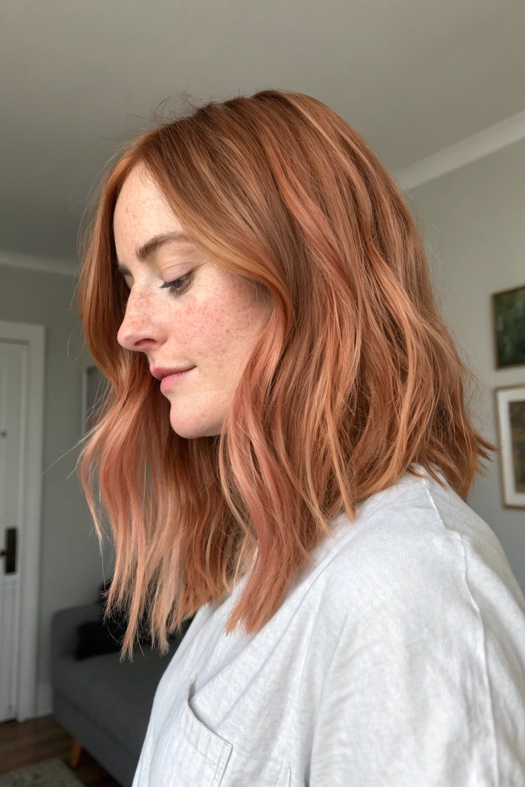 13) soft rose gold ginger