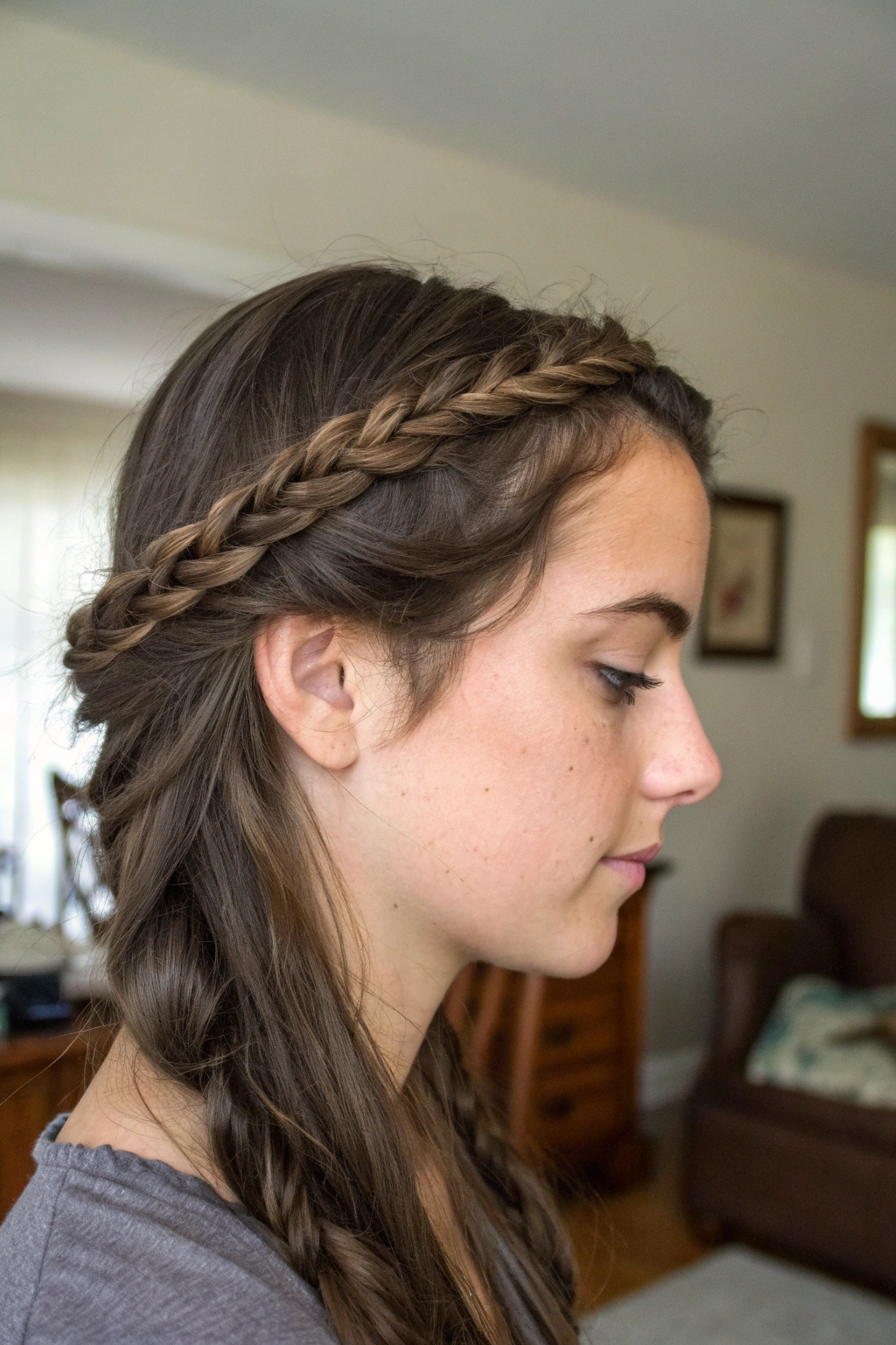 9) braided crown