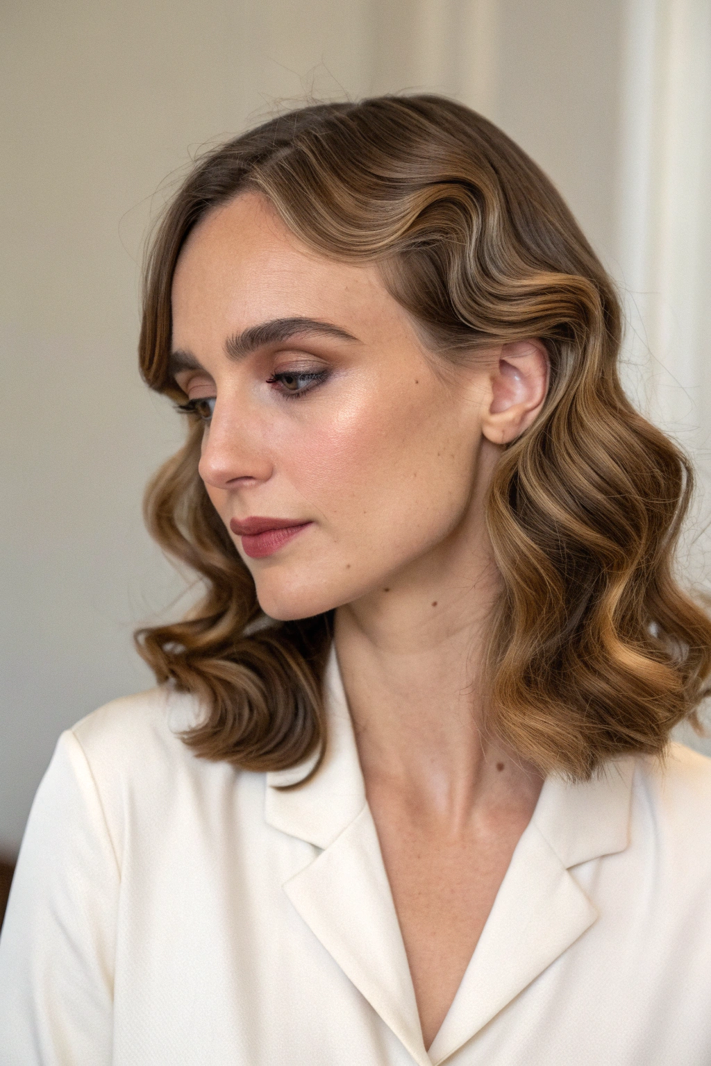 12) loose finger waves