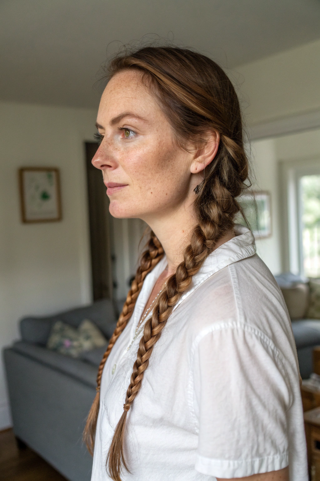 7) fishtail braided pigtails