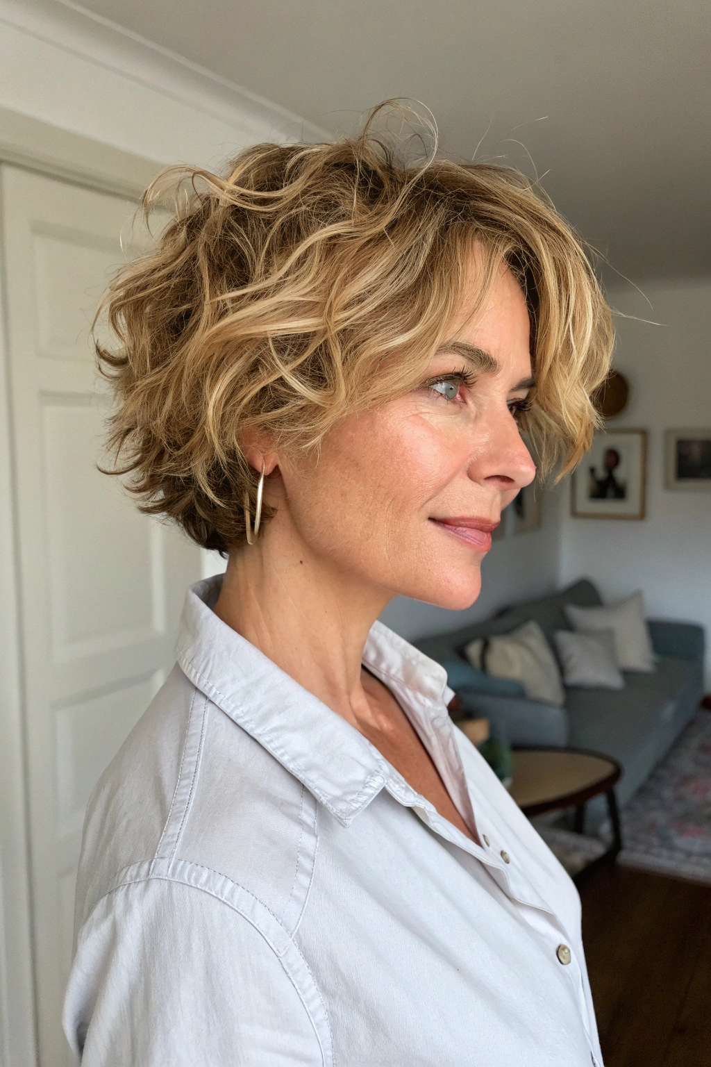 12) short shaggy layers