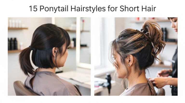 15 ponytail hairstyles for short hair you’ll actually wear