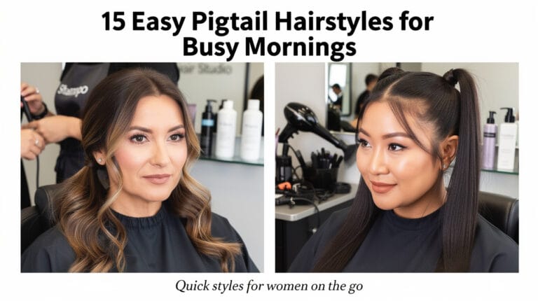 15 easy pigtail hairstyles for busy mornings
