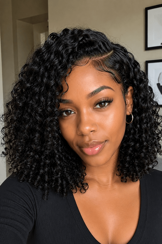 Deep conditioned curly lob
