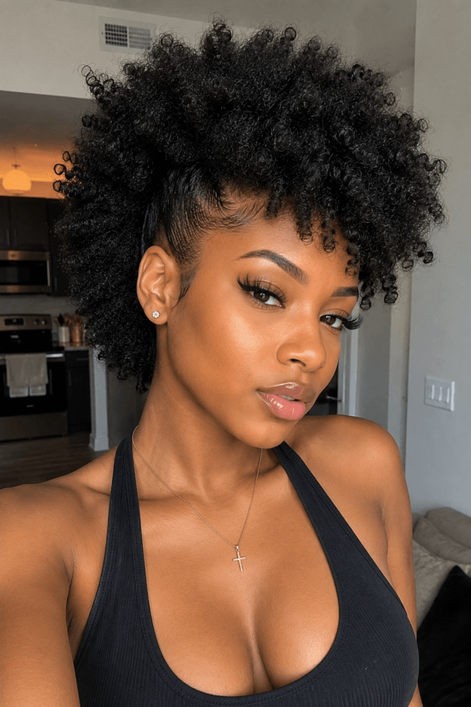 Frohawk with tamed sides