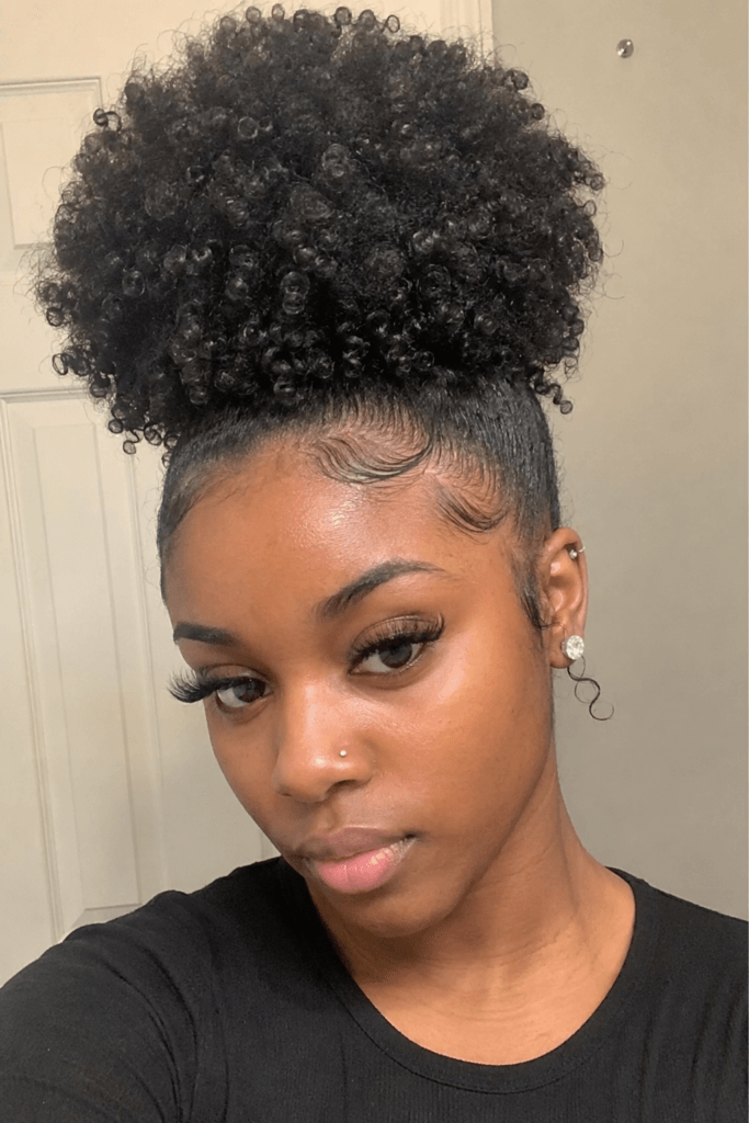 High puff with defined edges