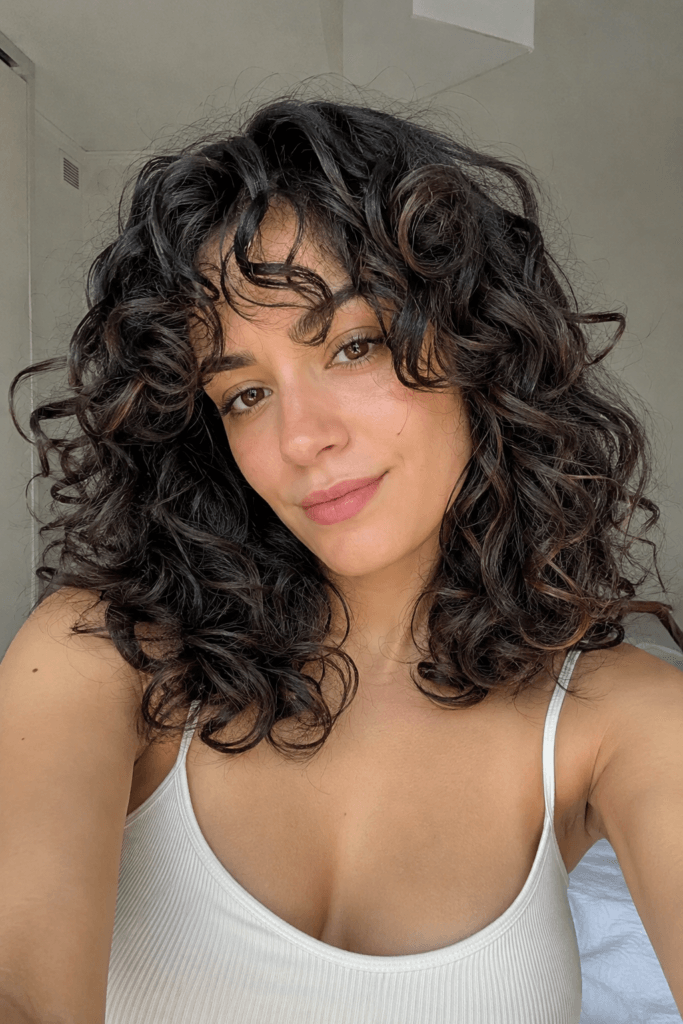 Soft layered curls