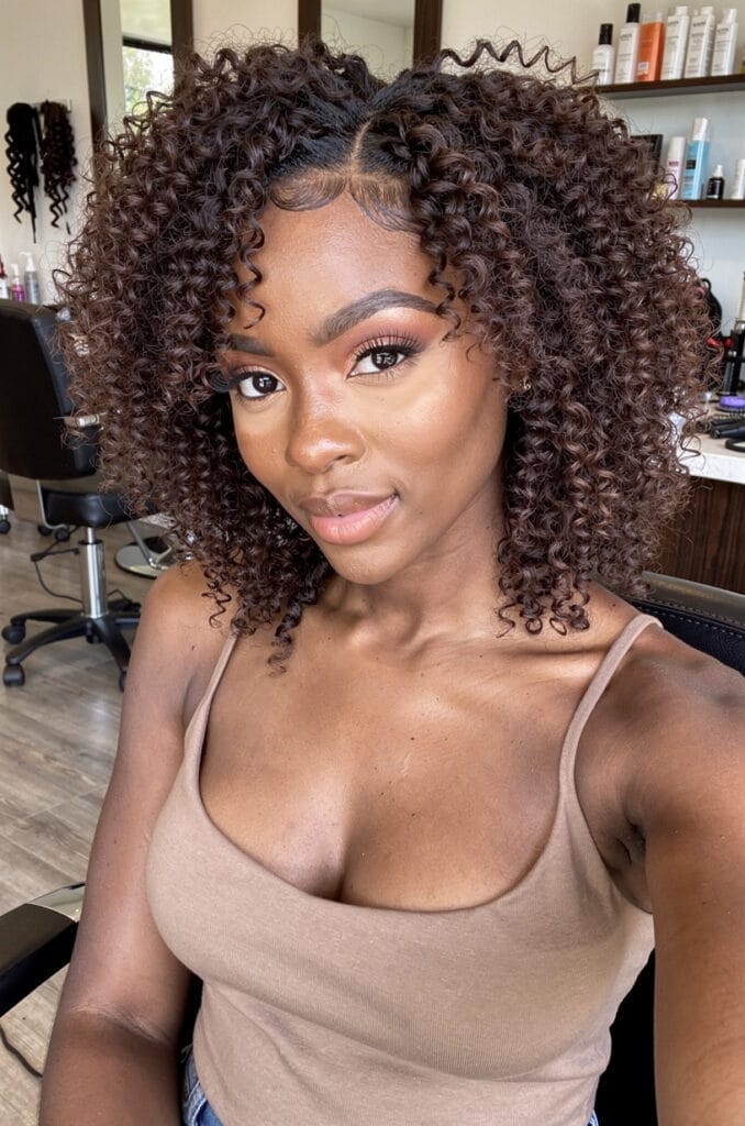 Bantu knot-out for springy curls