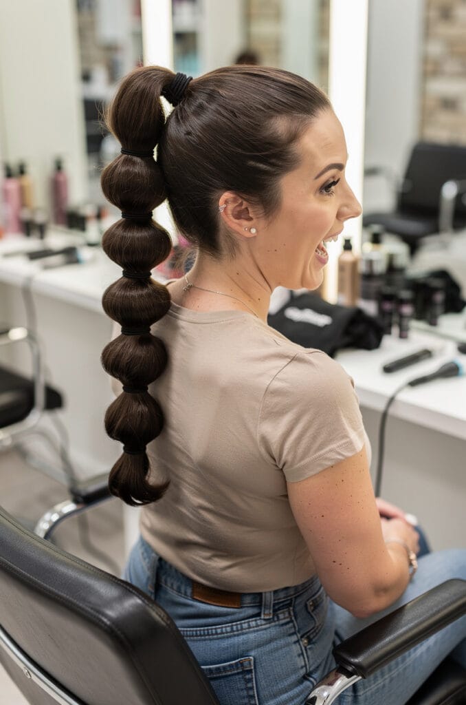 Bubble ponytail