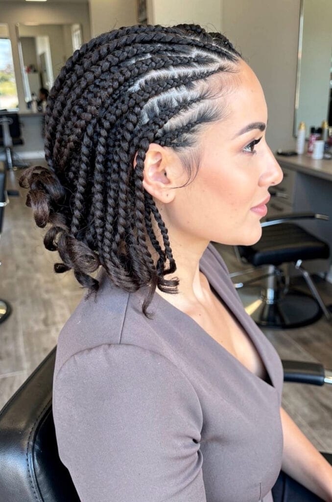 Flat twists along the scalp