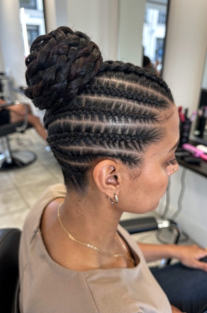 Flat twists updo