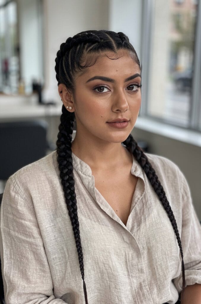 Goddess braids