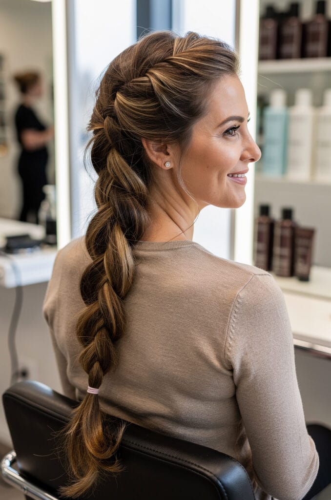 Loose fishtail braid