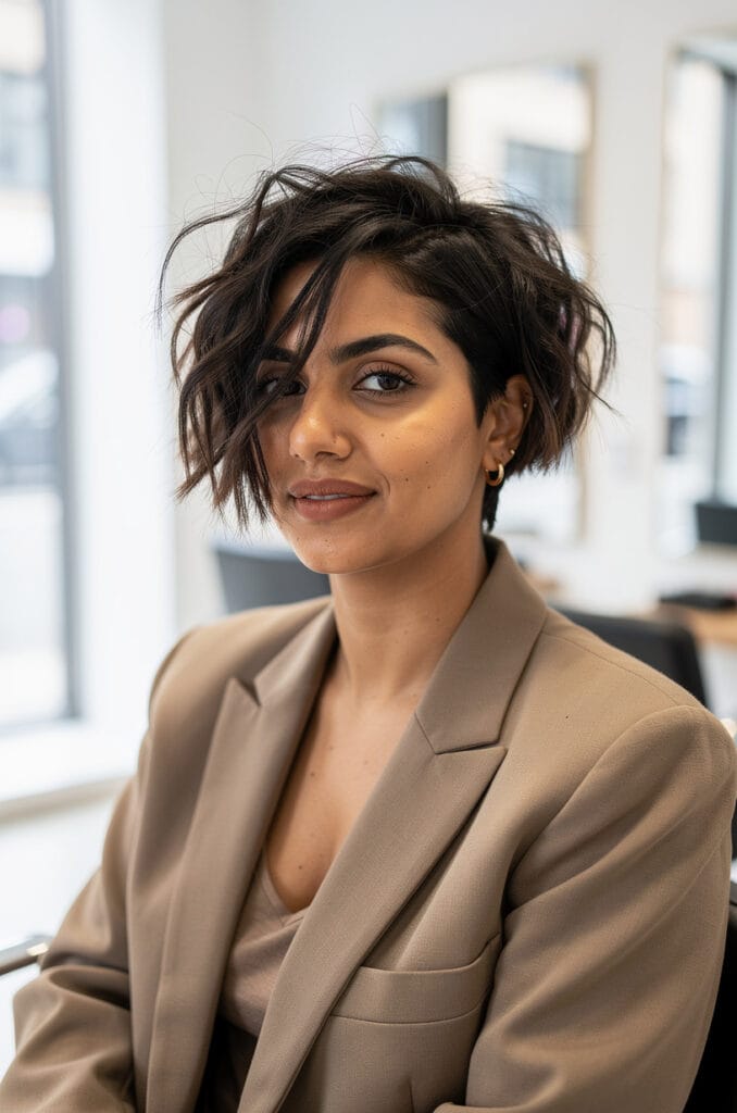 Messy bedhead texture