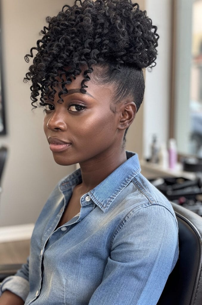 Pineapple updo