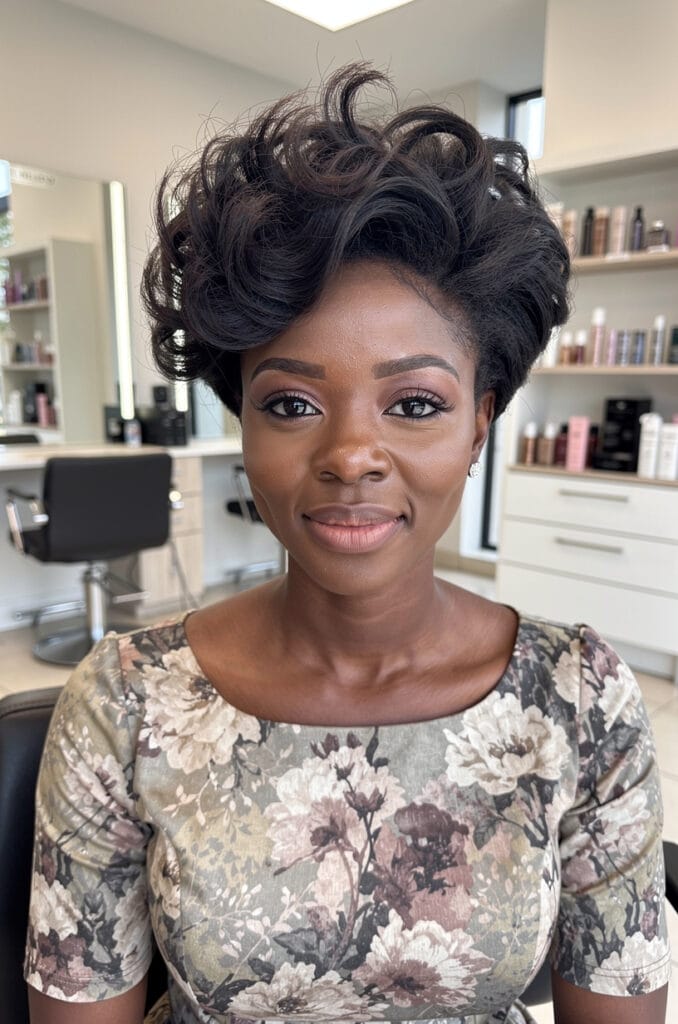 Soft curls with volume