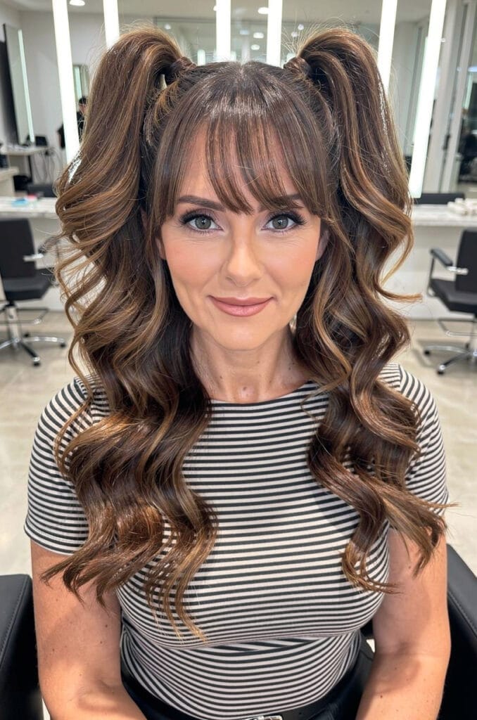 Textured volume pigtails