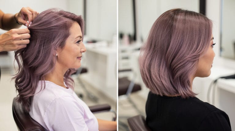 14 dusty mauve hair color ideas that look soft yet bold