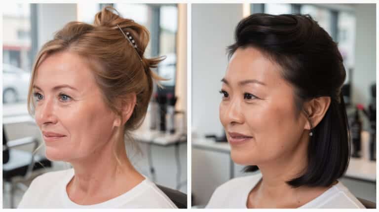 14 easy half updo hairstyles for busy mornings