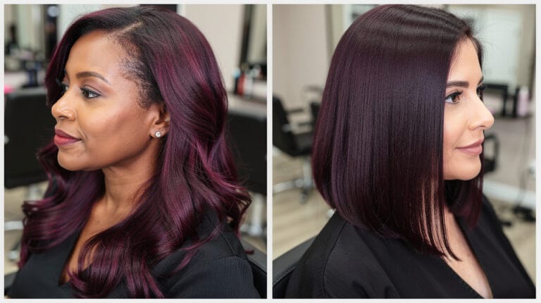 15 deep plum hair color ideas for a luxurious look