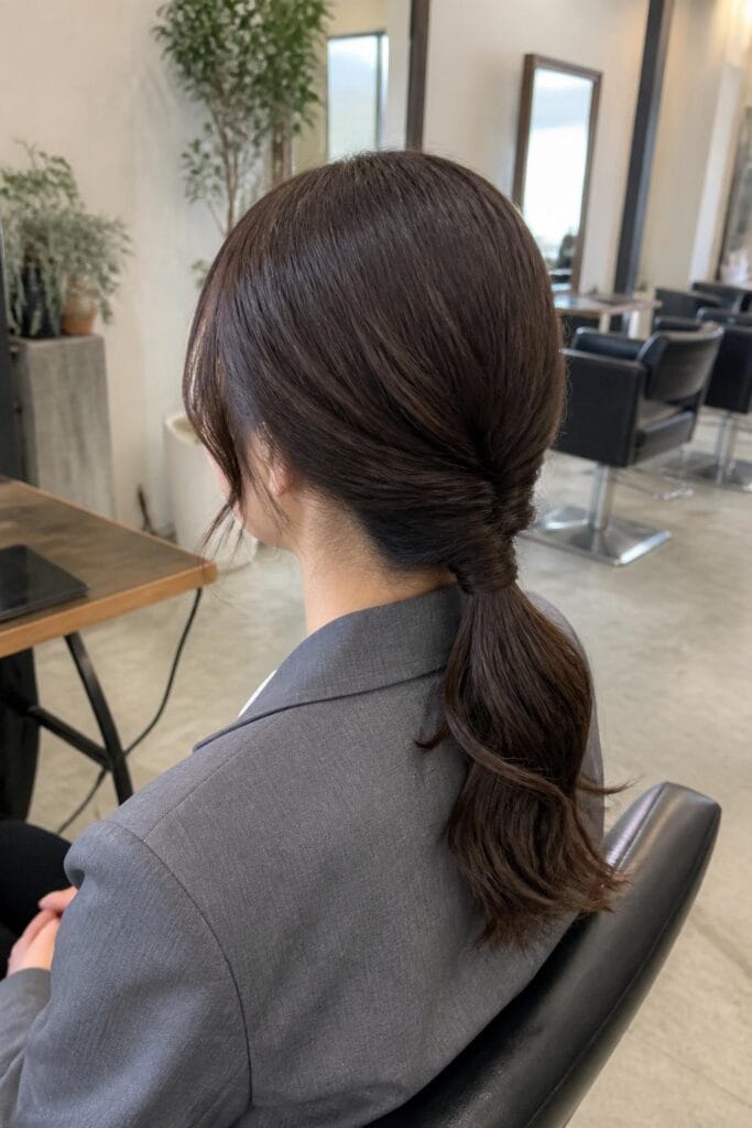 6 low twisted ponytail 683x1024 1