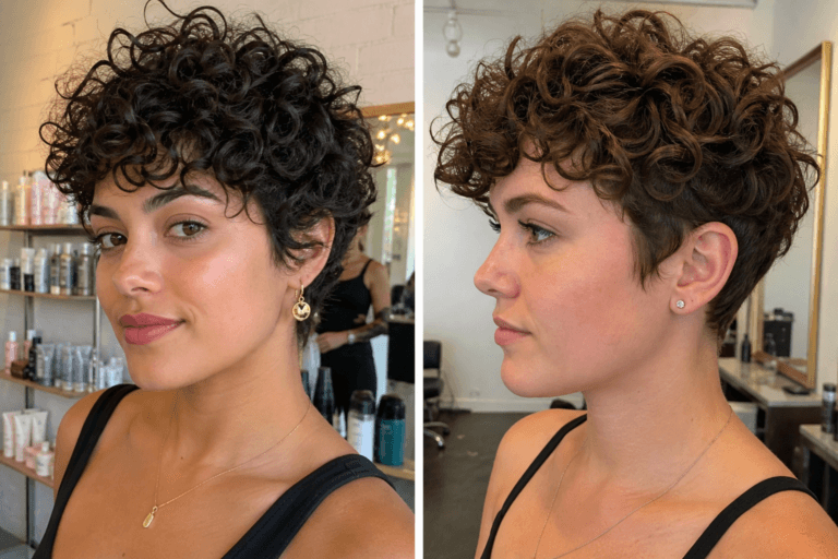 Curly pixie hairstyles