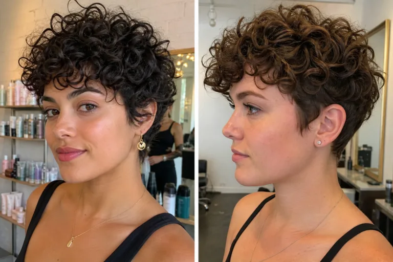 Curly pixie hairstyles