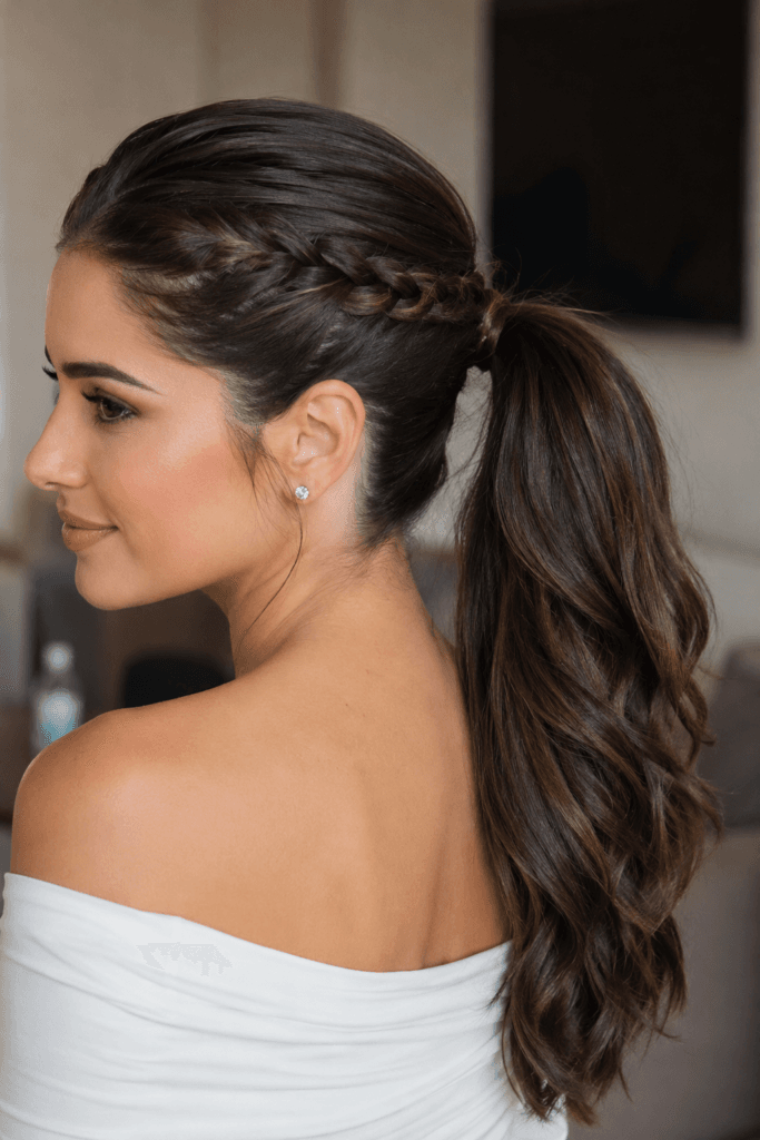 Ponytail with braided wrap1