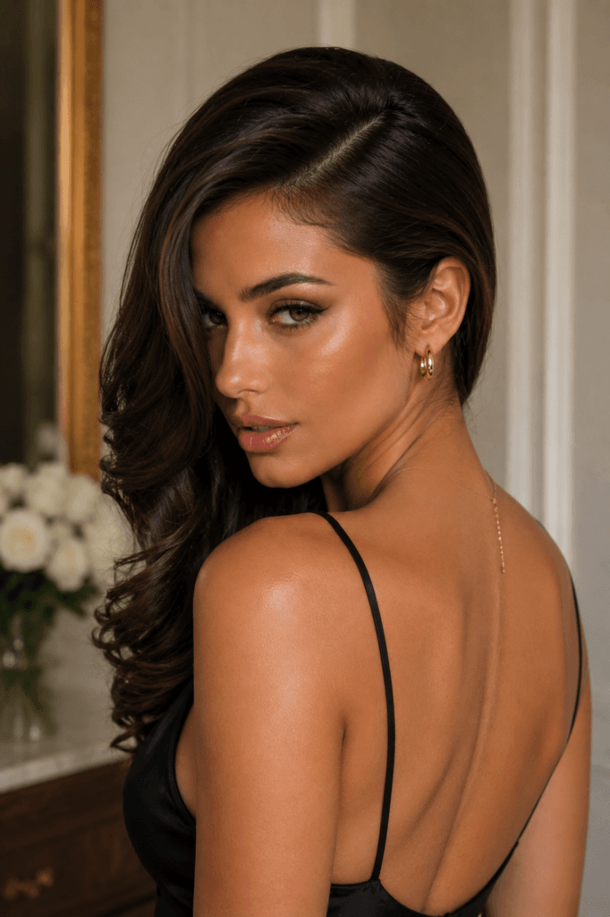 Side swept glam1