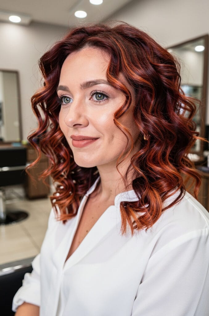 Cherry cola with copper tones
