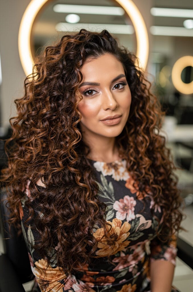 Cocoa cinnamon on curly hair 678x1024 1