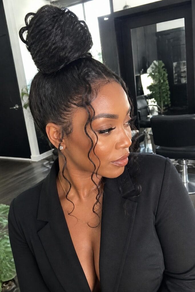 Deep wave high bun with loose waves 683x1024 1