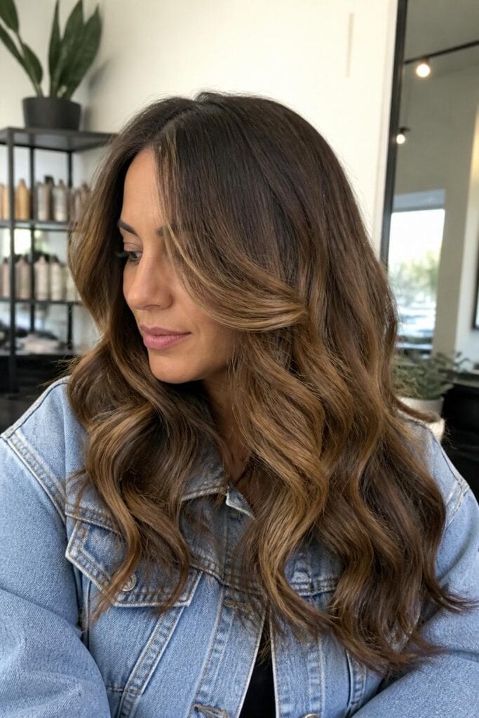 Long layered curls with face framing pieces 683x1024 1