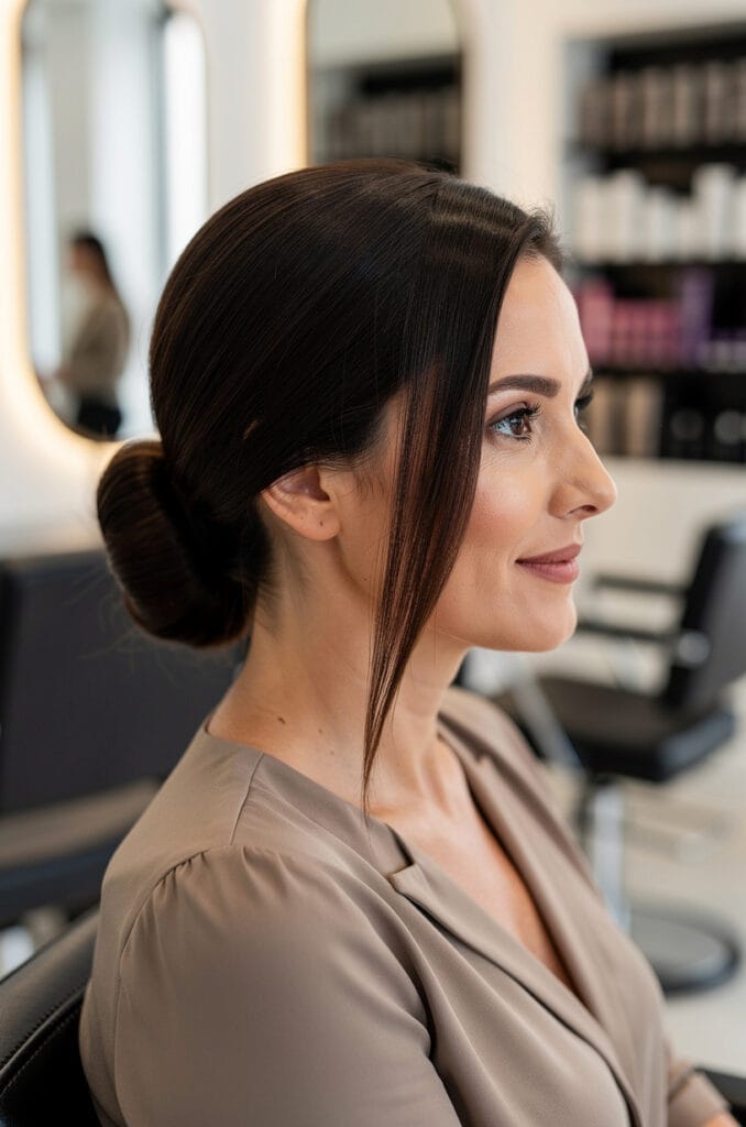 Side swept low bun 678x1024 1