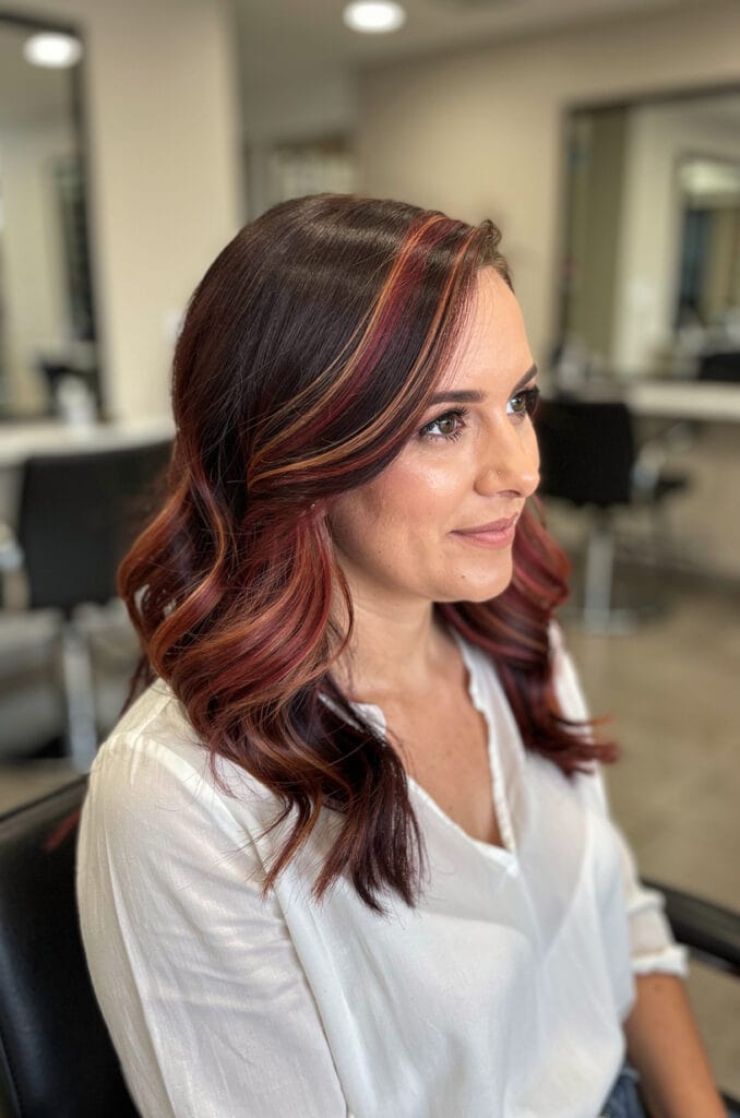 Subtle cherry cola highlights
