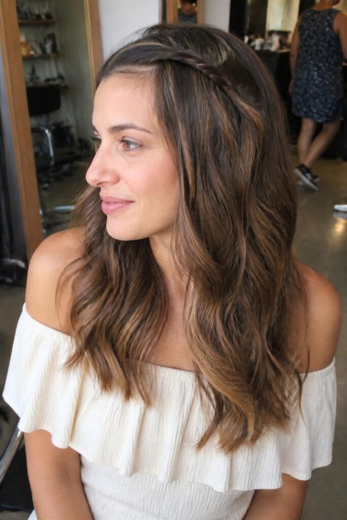 Tousled beach waves with braids 683x1024 1
