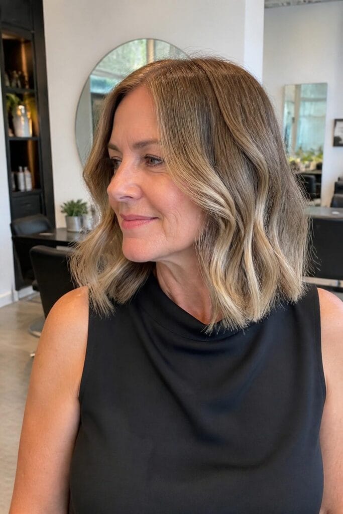 Wavy lob with balayage 683x1024 1