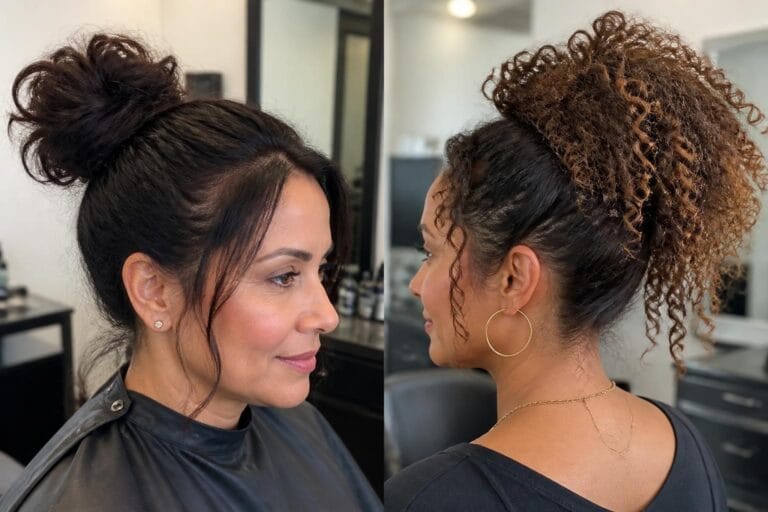15 easy hairstyles for thick frizzy hair on busy mornings