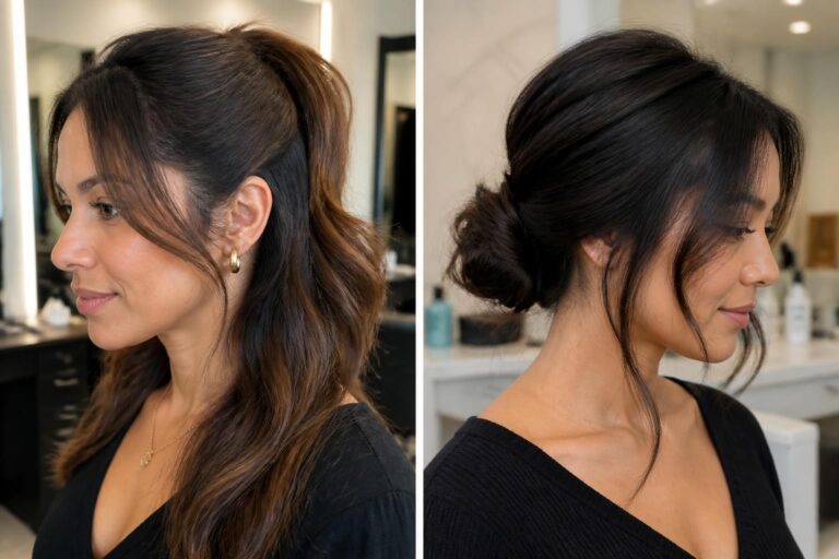 15 easy office hairstyles for long hair for busy mornings