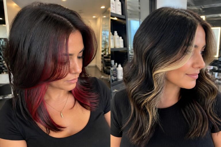 15 peekaboo hair color ideas that secretly steal the show