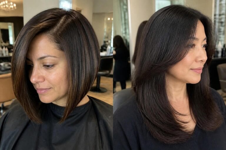 15 straight hairstyles for busy women who want easy styling