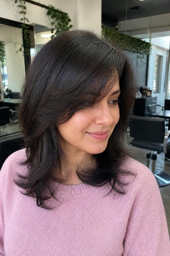 4 feathered layers with side swept bangs 683x1024 1