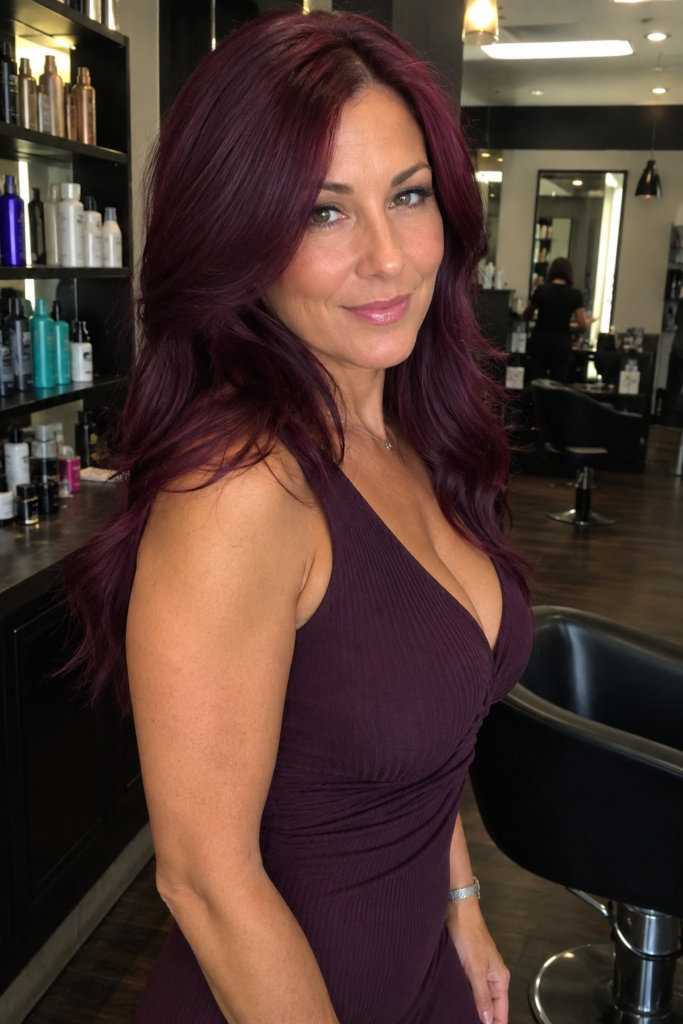 Full deep plum all over